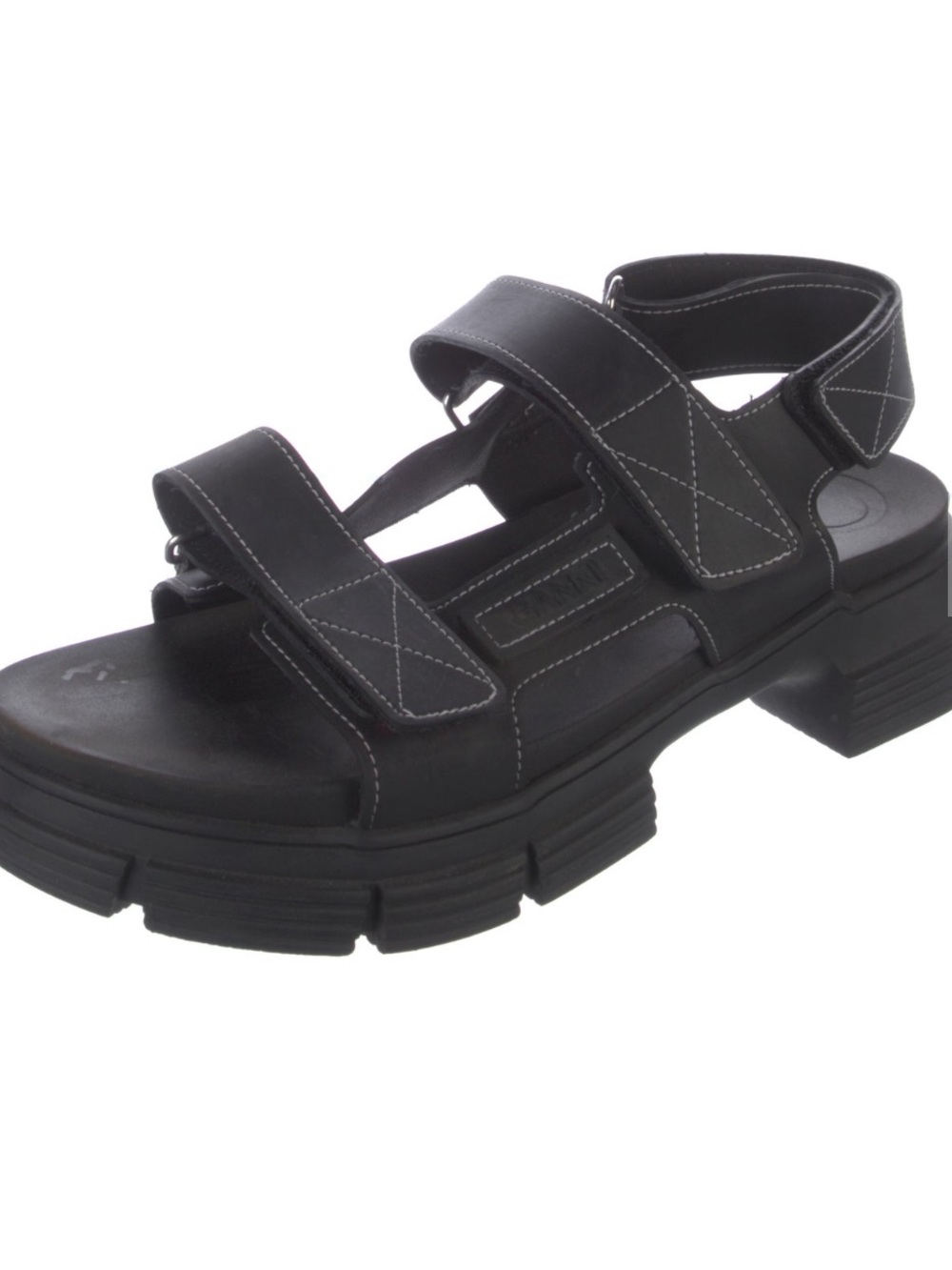 Ganni rubber chunky sandals Size 9